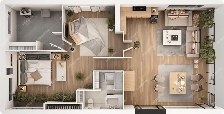 Apartment in 5816 E 12th St Margolin