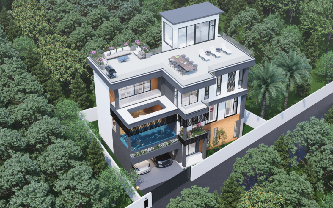 Super Luxury Private Pool Villa 5 Bedroom 6 Bathrooms 4 Storey Prime Location
