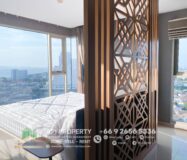 The Riviera Jomtien 2 Beds 2 Baths 85 Sqm, Corner unit, Sea View, For Rent 55,000/month