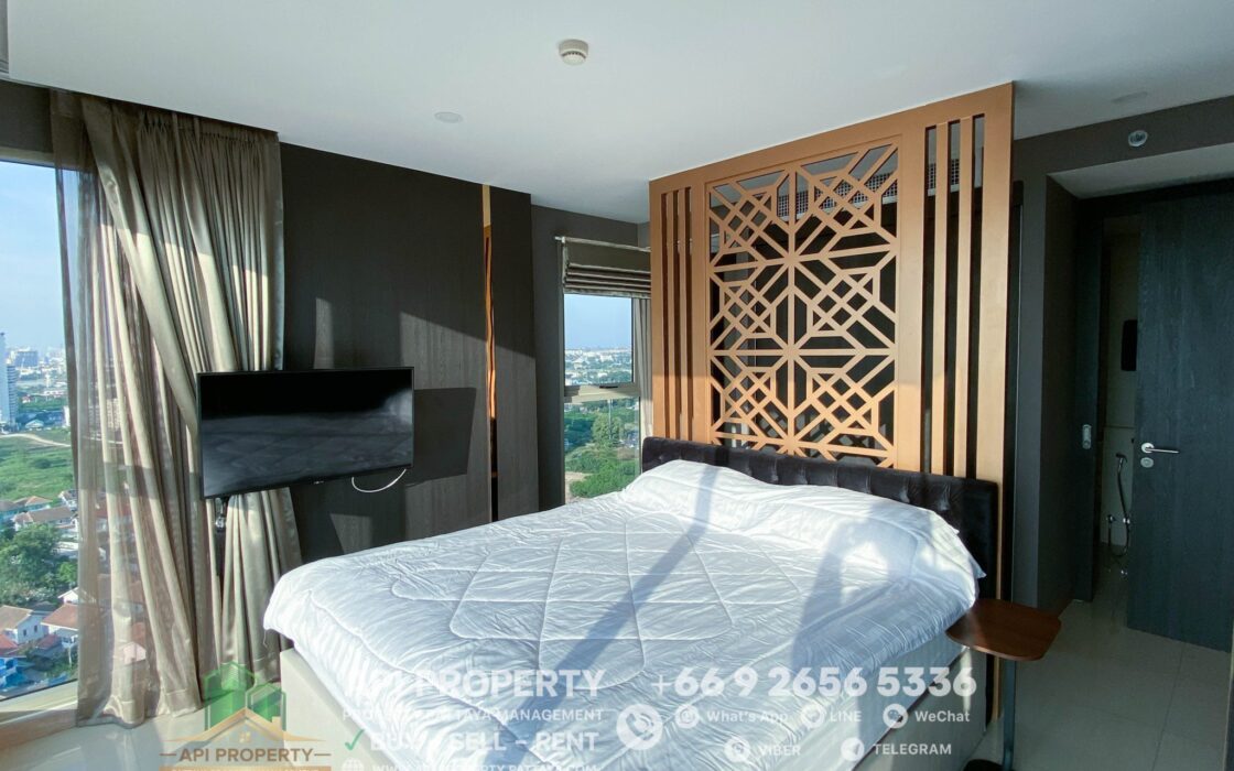 The Riviera Jomtien 2 Beds 2 Baths 85 Sqm, Corner unit, Sea View, For Rent 55,000/month