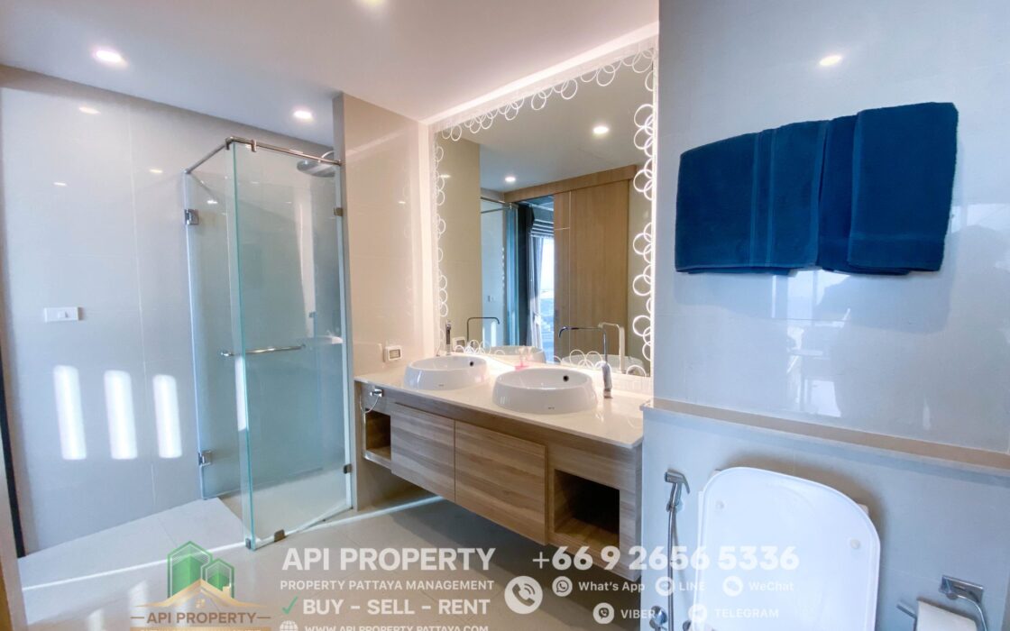 The Riviera Jomtien 2 Beds 2 Baths 85 Sqm, Corner unit, Sea View, For Rent 55,000/month