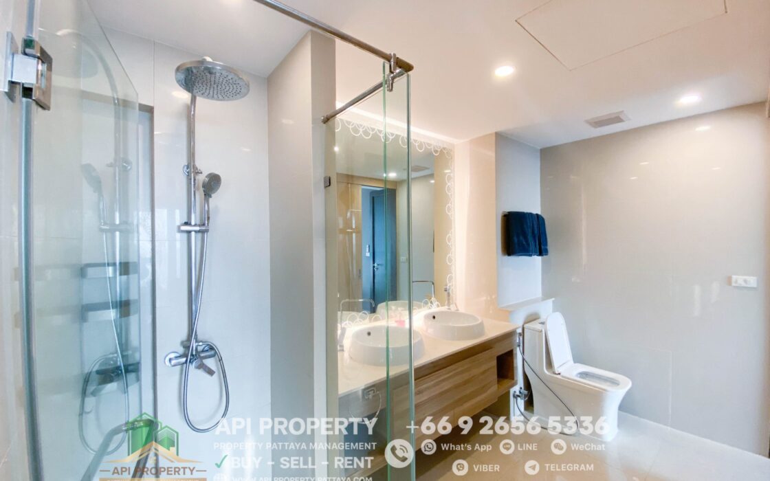 The Riviera Jomtien 2 Beds 2 Baths 85 Sqm, Corner unit, Sea View, For Rent 55,000/month