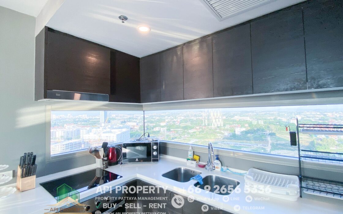 The Riviera Jomtien 2 Beds 2 Baths 85 Sqm, Corner unit, Sea View, For Rent 55,000/month