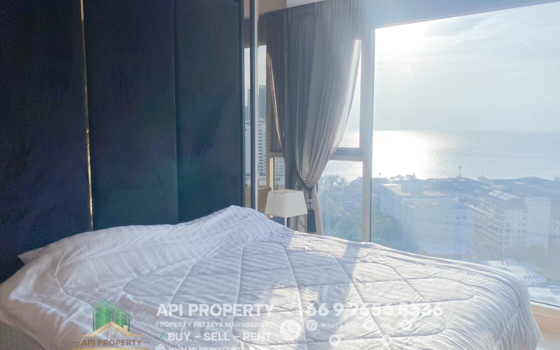 The Riviera Jomtien 2 Beds 2 Baths 85 Sqm, Corner unit, Sea View, For Rent 55,000/month
