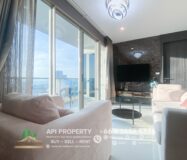The Riviera Jomtien 2 Beds 2 Baths 85 Sqm, Corner unit, Sea View, For Rent 55,000/month