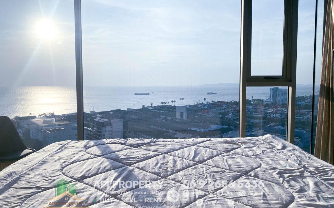 The Riviera Jomtien 2 Beds 2 Baths 85 Sqm, Corner unit, Sea View, For Rent 55,000/month